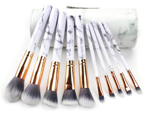 Marble Pattern Make-Up Brushes Set
